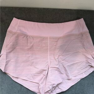 Athleta Light Pink Run Shorts